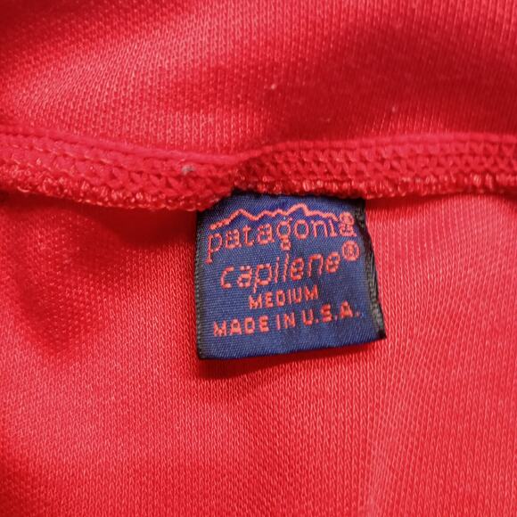 Patagonia Capilene Henley Thermal Base Layer Top Red - Picture 5 of 7
